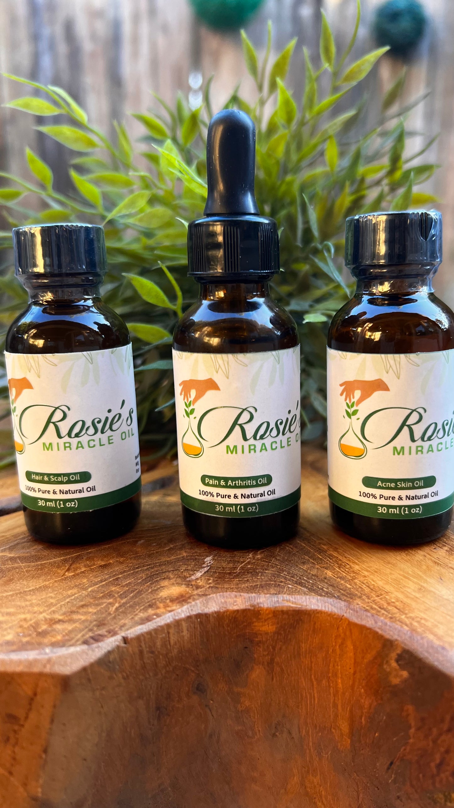 Miracle Oil Bundle 1 oz. Bottles (Hair, Pain and Acne Blend)