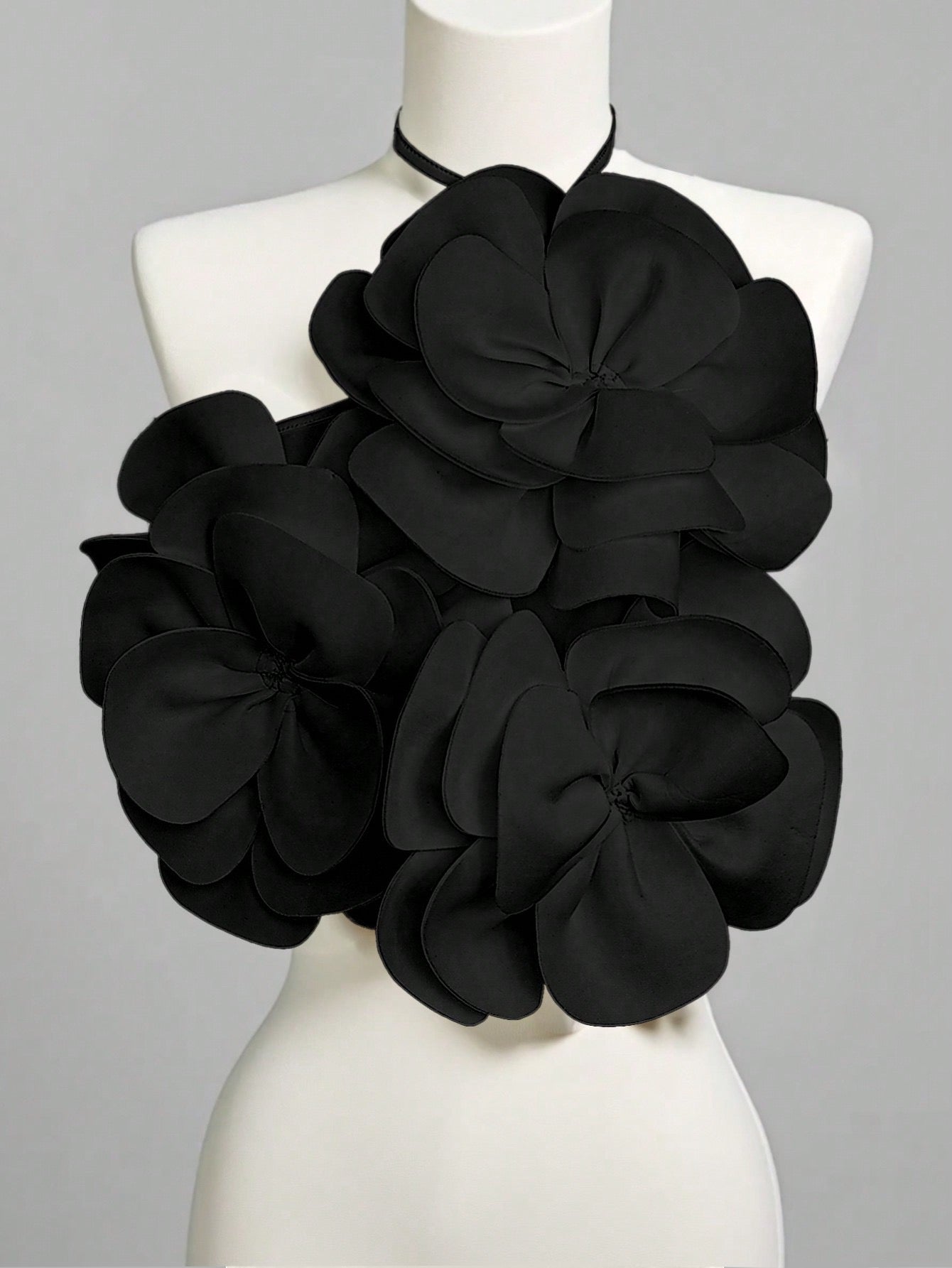 Noir Flower Top