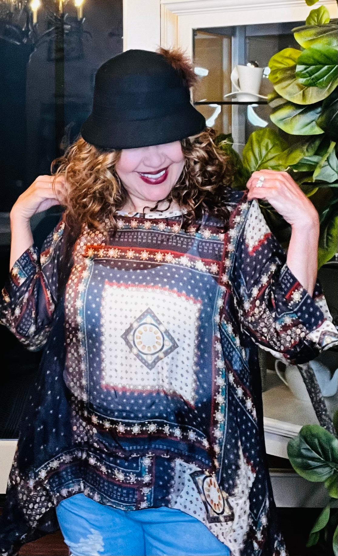 Frida Italian Silk Top