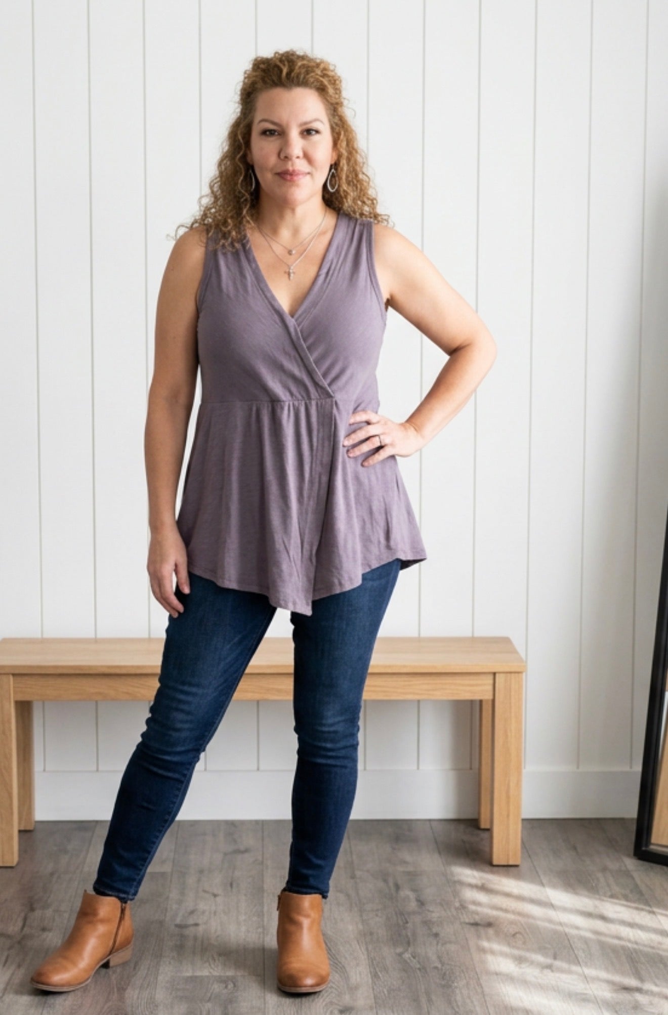 Viki Grey Top