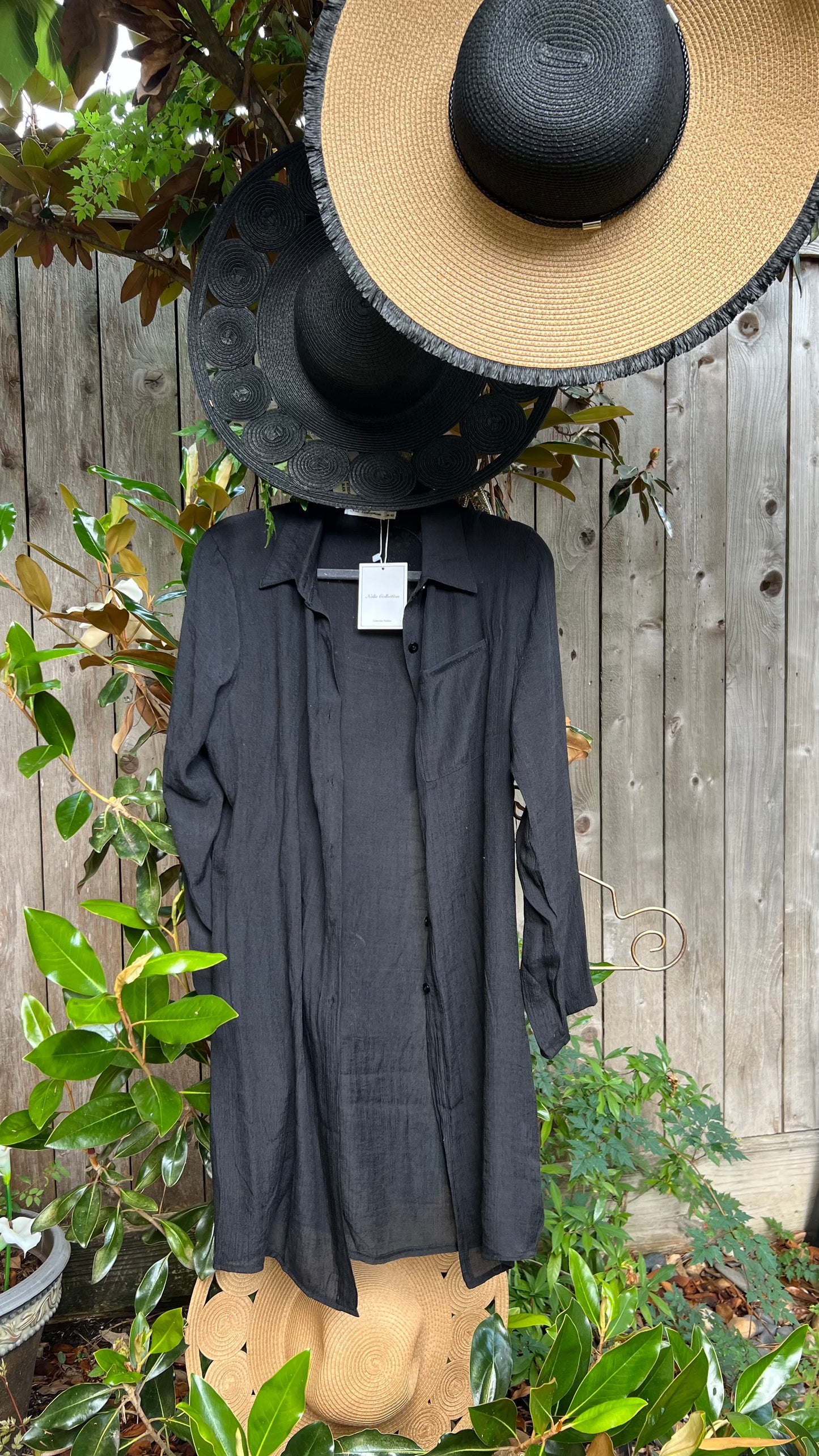 Black Maldives Summer Hat