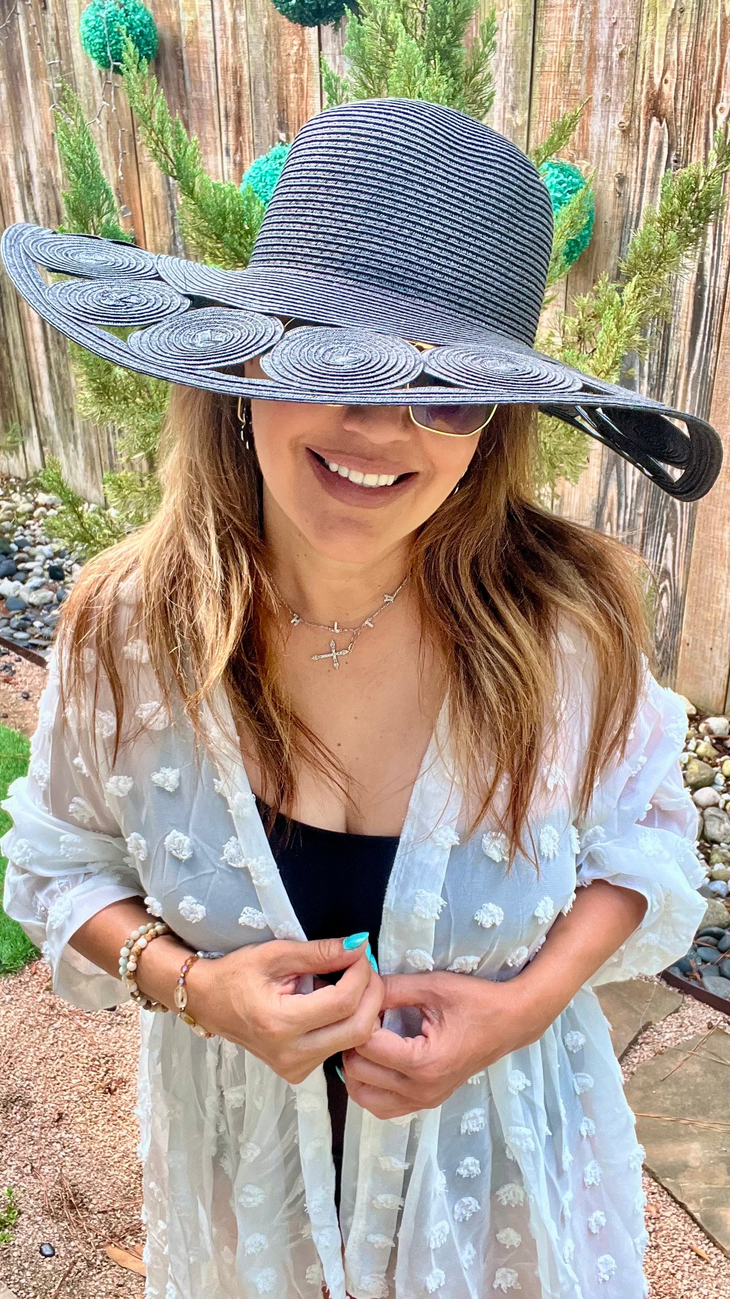 Black Maldives Summer Hat