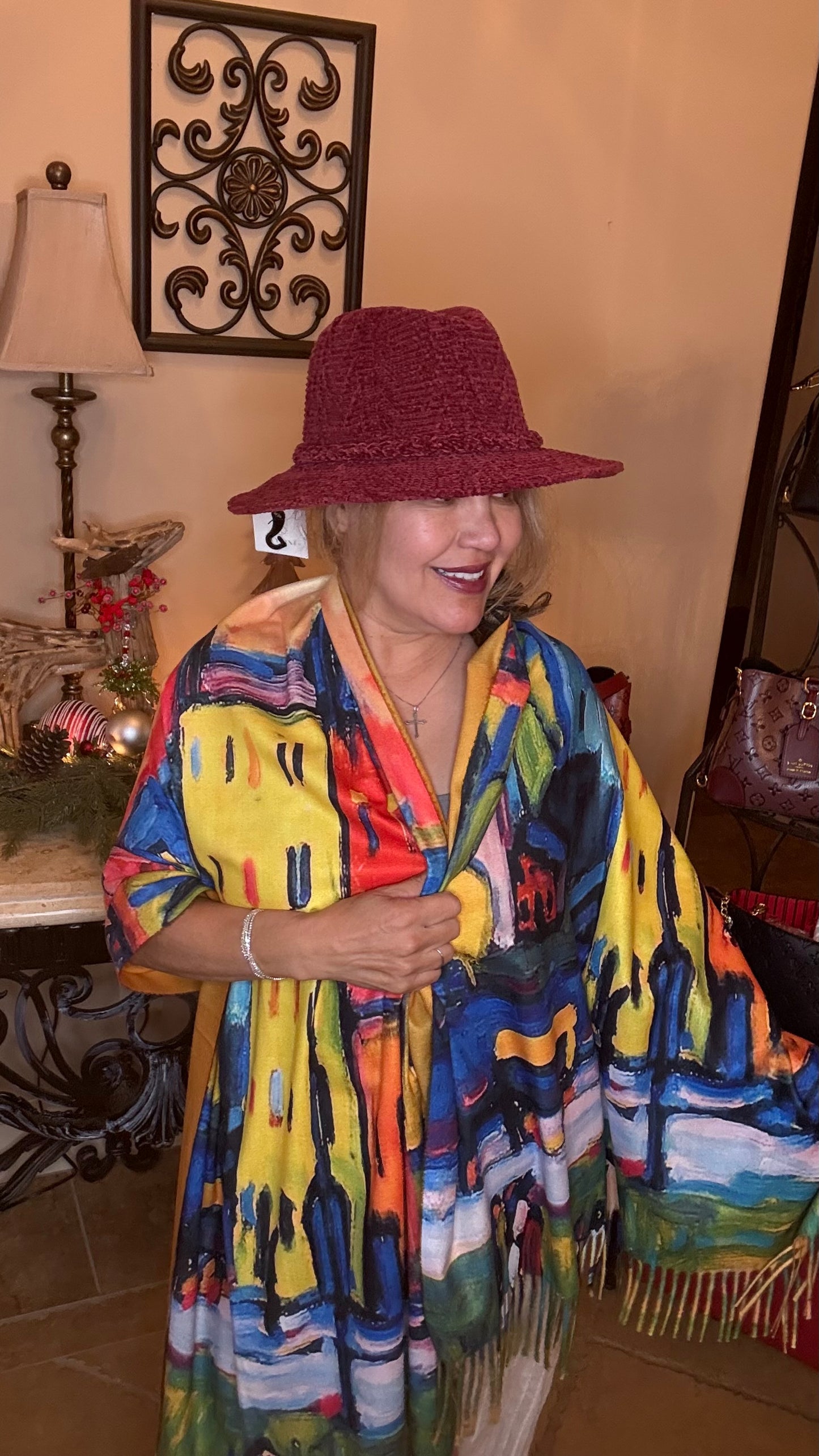 Building Colorful Scarf Top