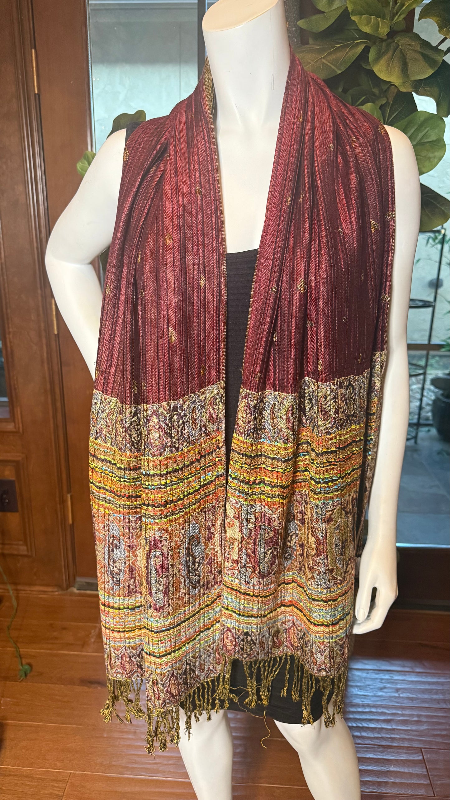 Linda Pashmina Scarf Top