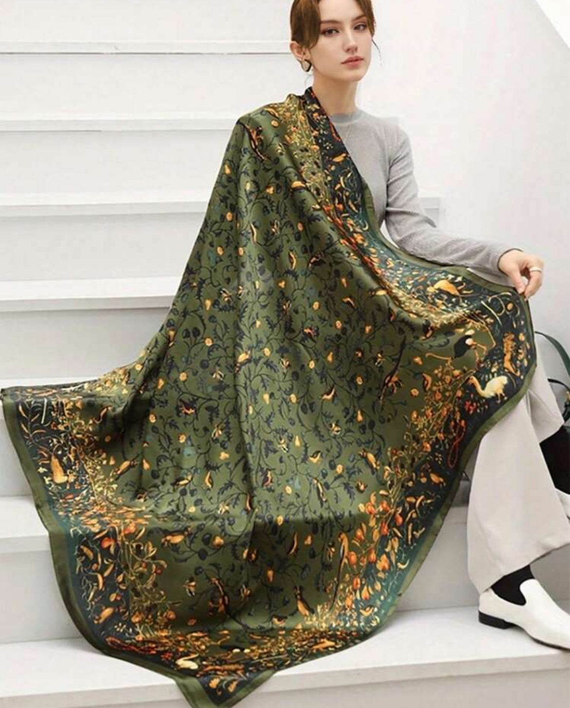 Birds of a Feather Scarf Top