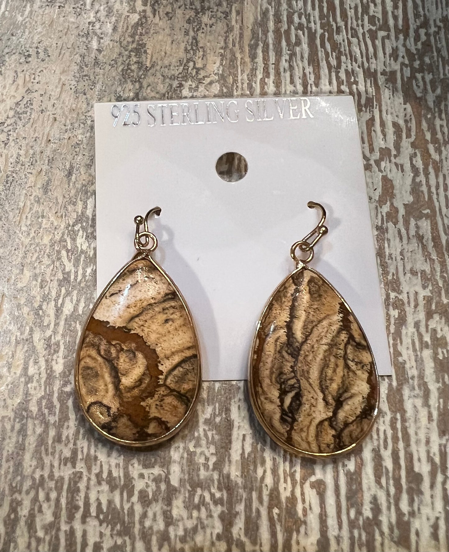 Mina’s Natural Stone Earrings