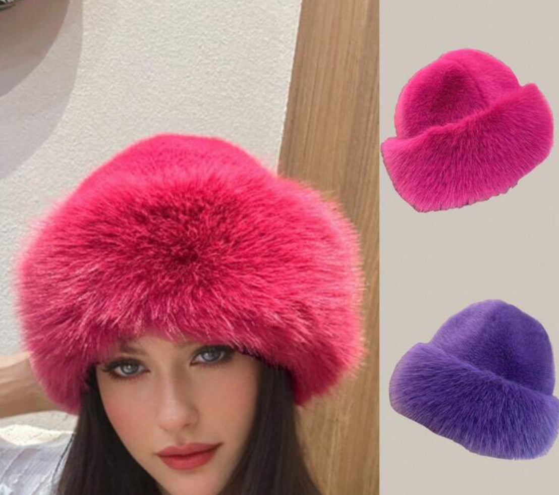 Hot Pink Furry Hat