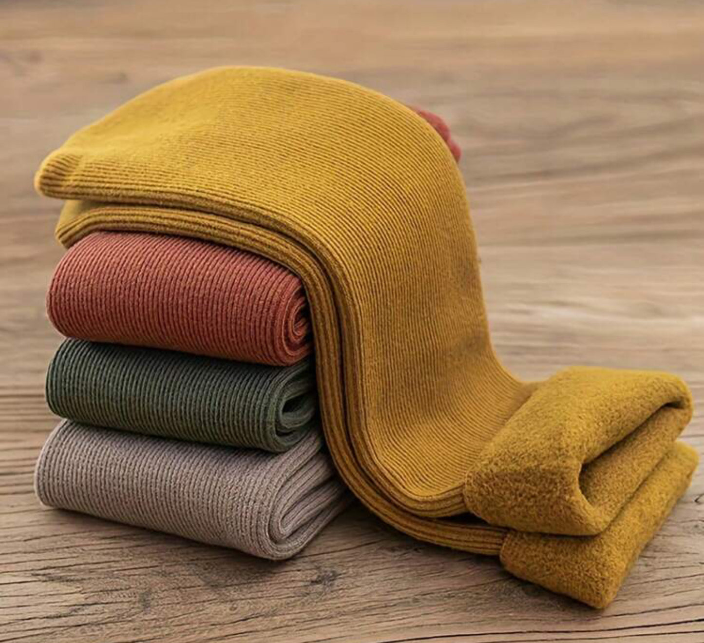 Green Fleece Socks