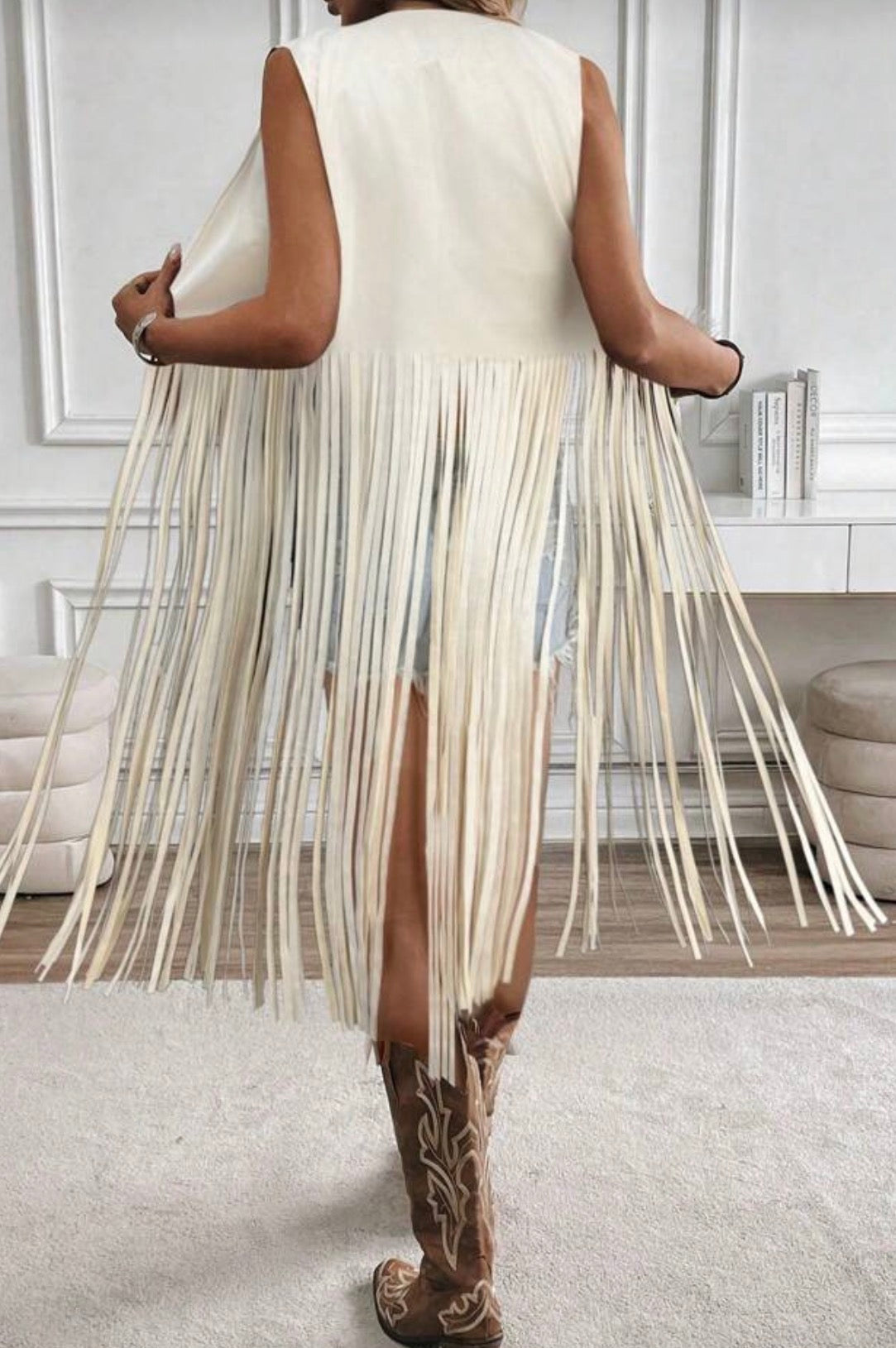 Fringe Aware Vest Top