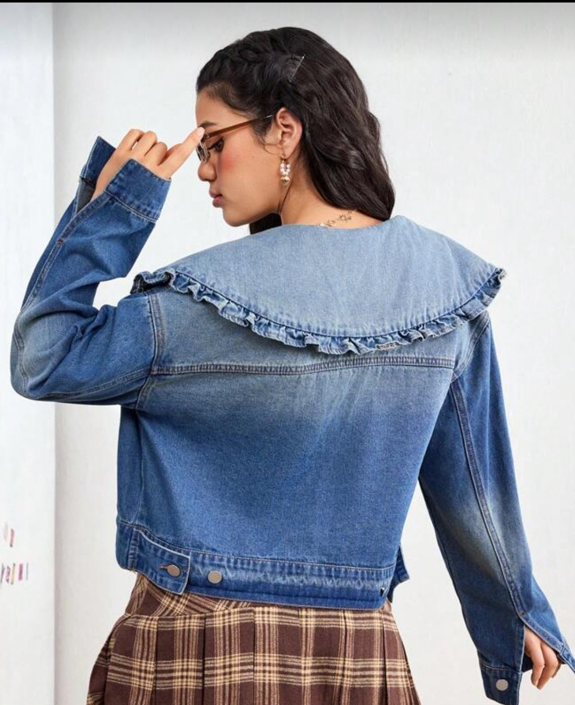 Cassandra Collar Denim Jacket