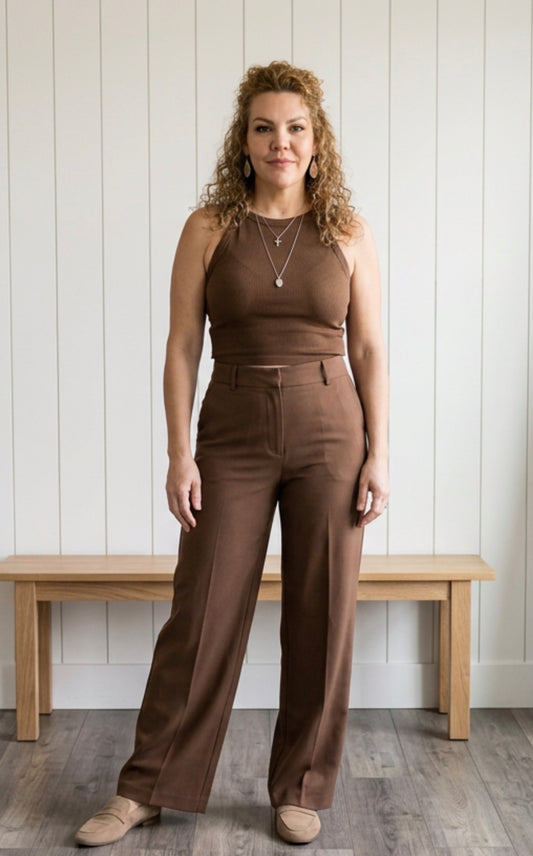 Browny Crop Top