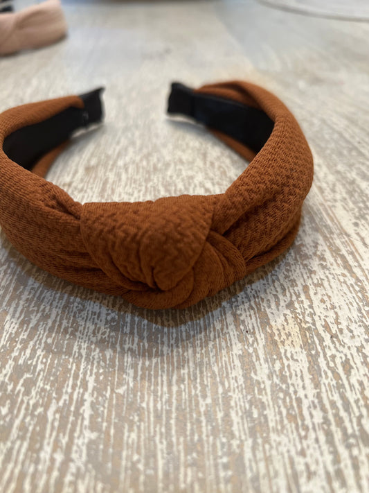 Knotted Brown Headband