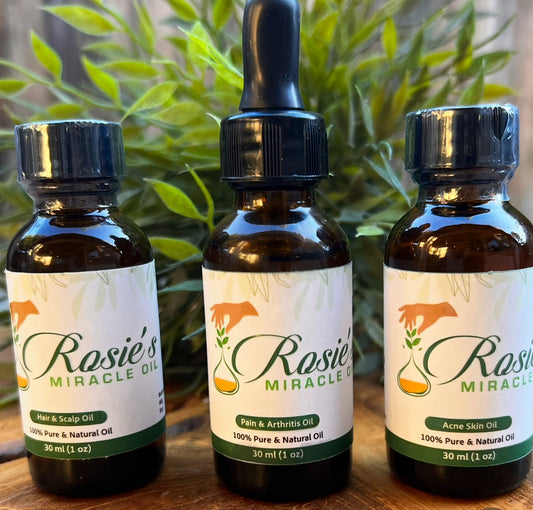 Three Miracle Oil Bundle (face,head/scalp, pain)