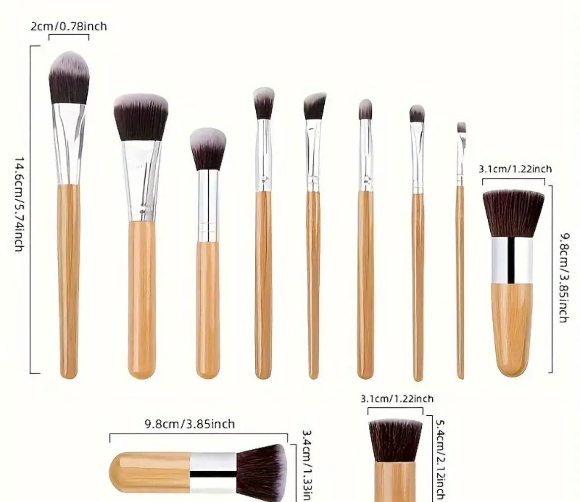 Soft Bamboo Make-up Brushes