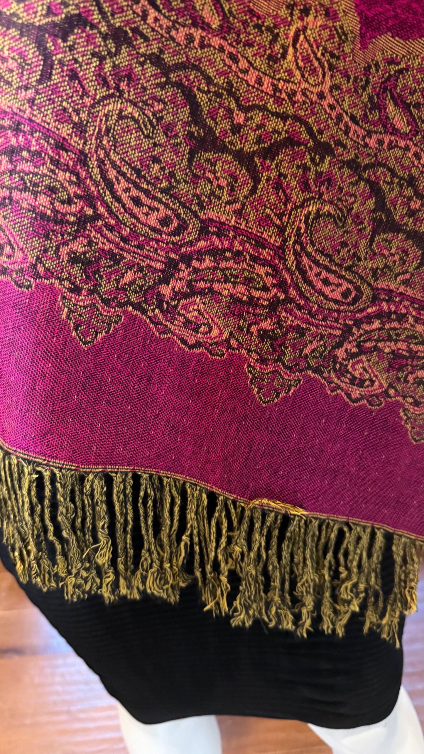 Hot Pink Shawl Pashmina Top