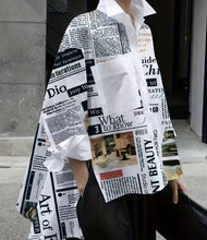 Load image into Gallery viewer, Newspaper Chic Top
