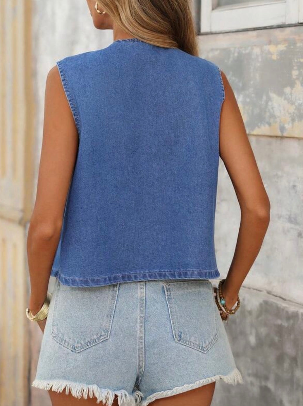 Betty Blue Denim Top