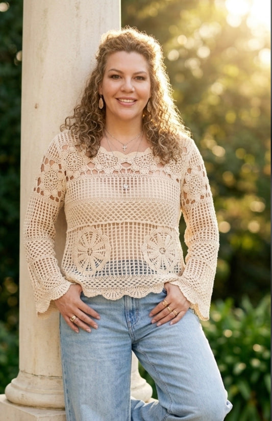 Kendra Crochet Top