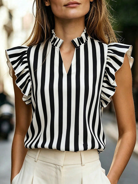 Blacky and White Top
