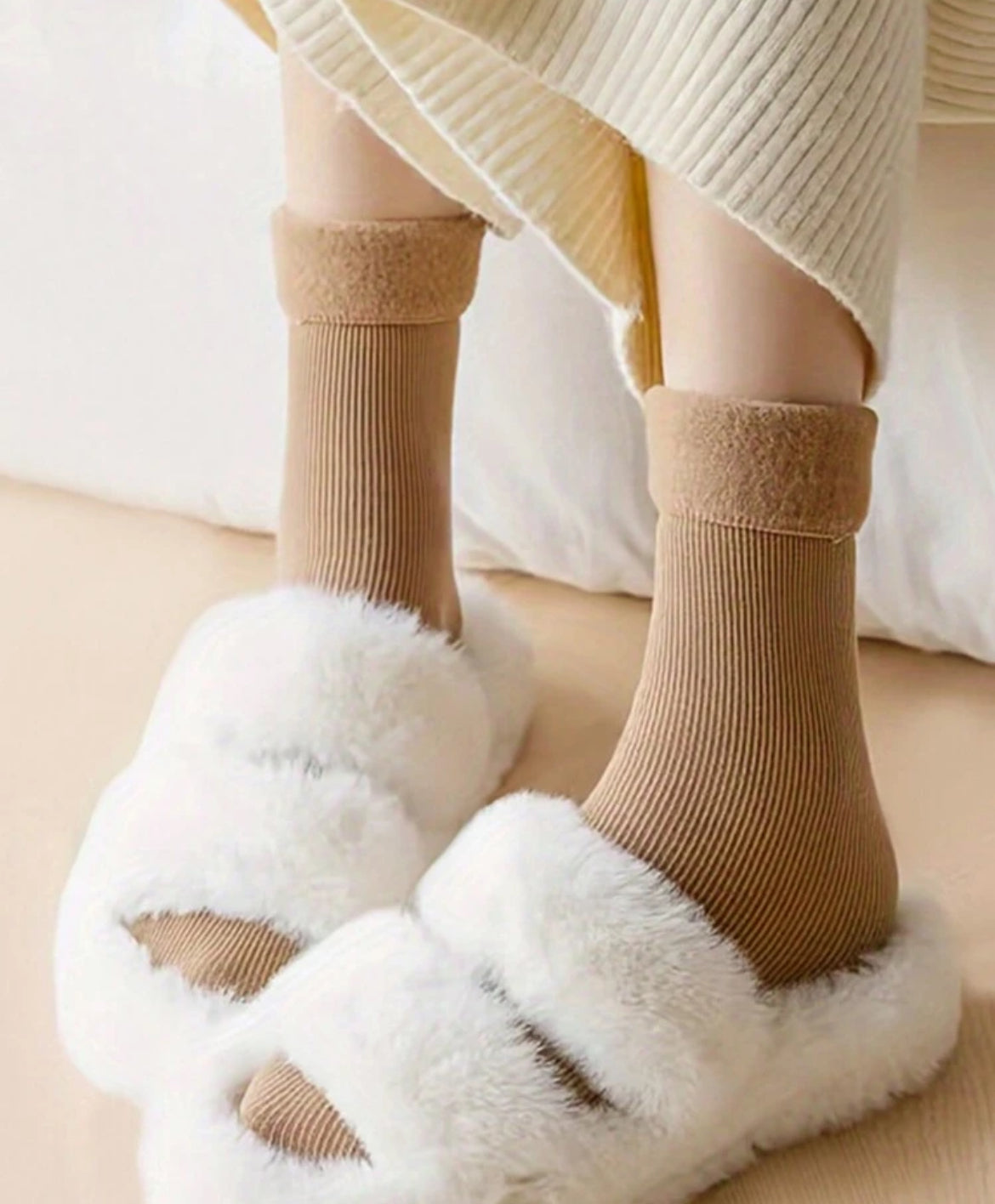 Beige Tootsie Socks
