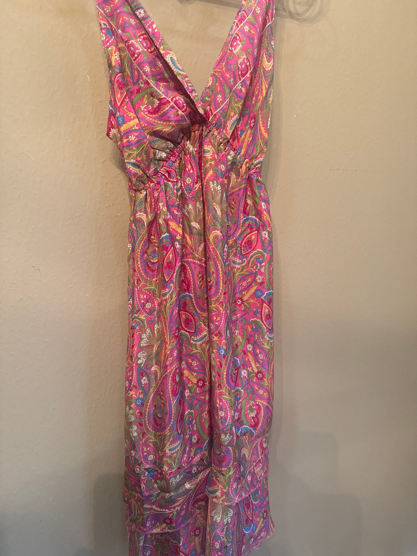 Pink Paisley Summer Dress