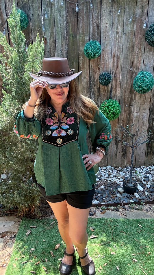 Gigi Embroidered Top