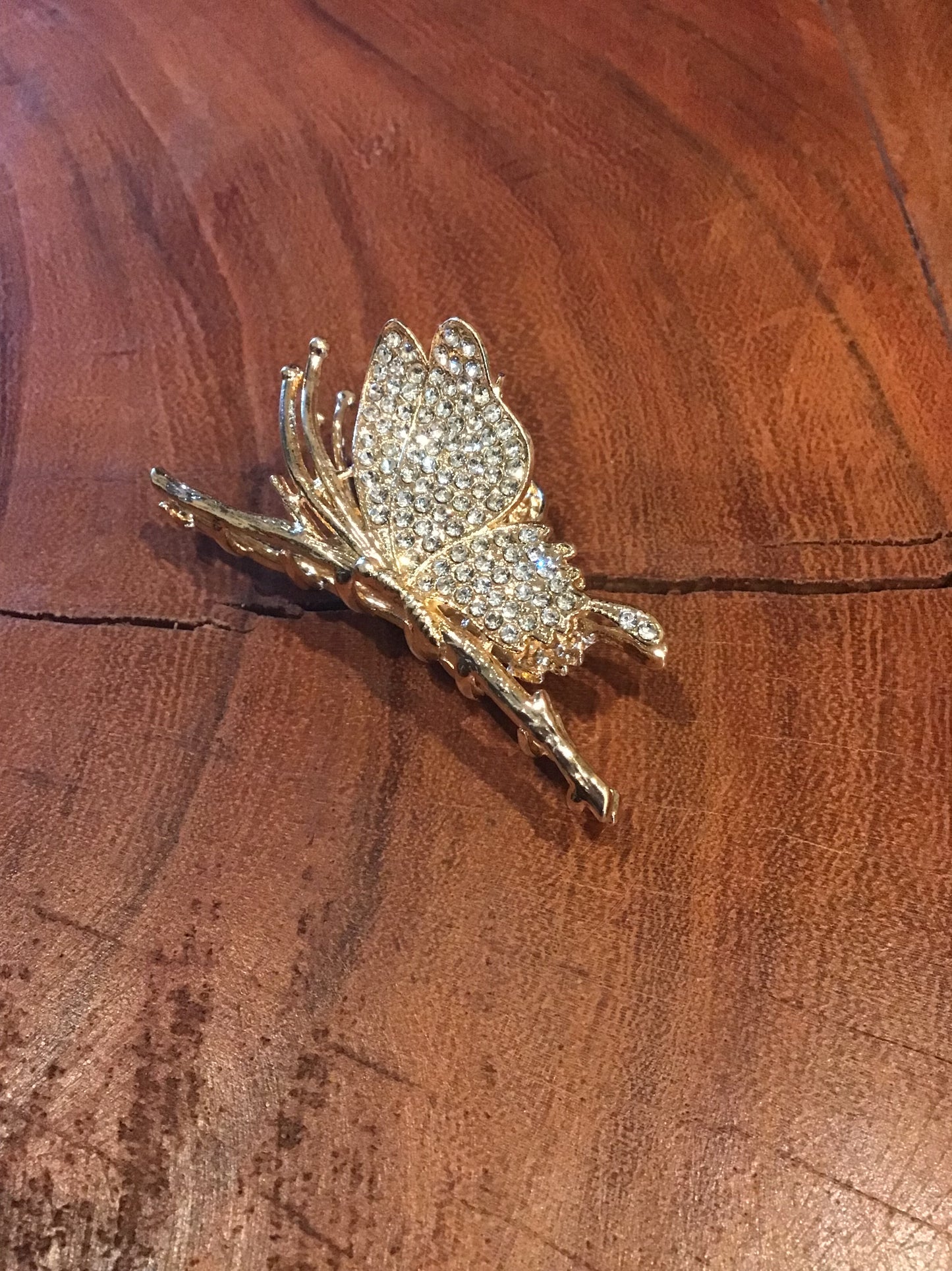 Golden Butterfly Hair Clip Clearance