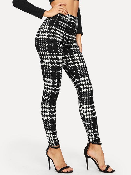 Celina Black and White Leggings