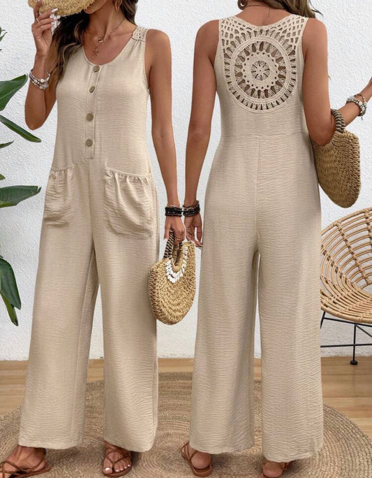 Jazmin Romper w Crochet Top