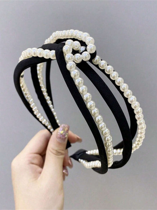 Vero Black and Pearl Headband