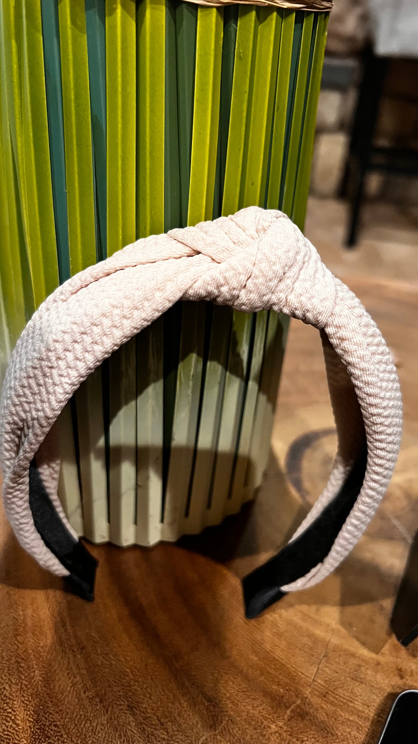 Light Beige Knotted Headband