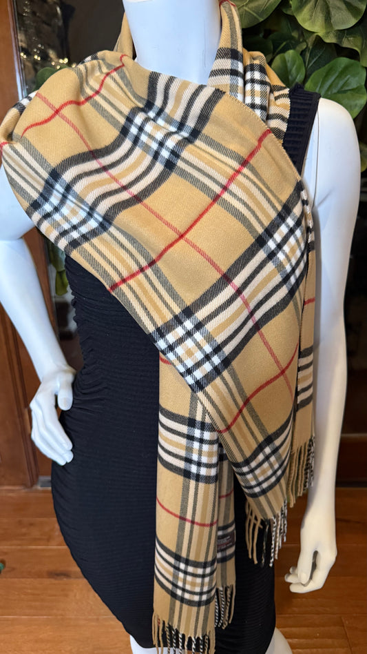 Helena  Burberry Shawl Scarf