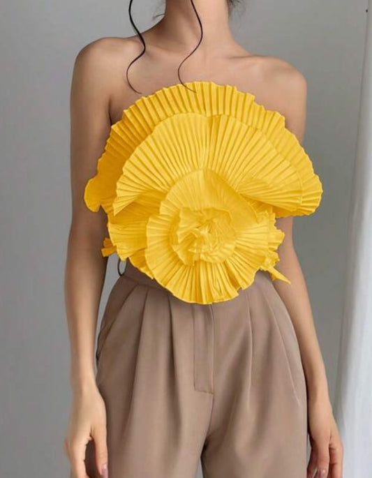 Yellow Mellow Flower Top
