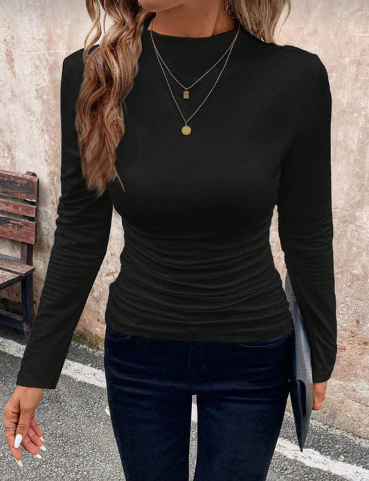 Nelly Black Long Sleeve Top
