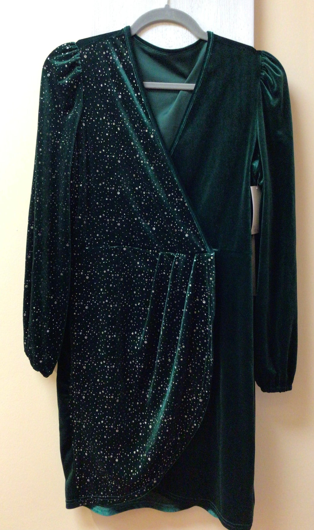 Green Velvet Sequin Dress