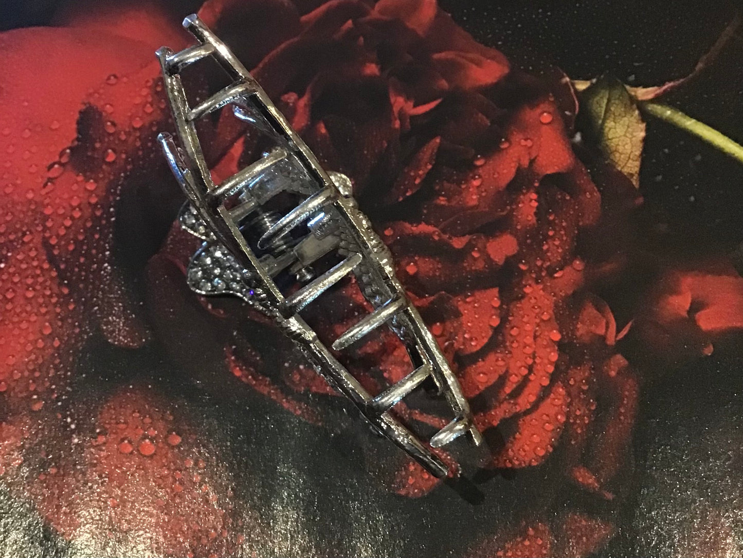 Silver Butterfly Hair Clip (Clearance)