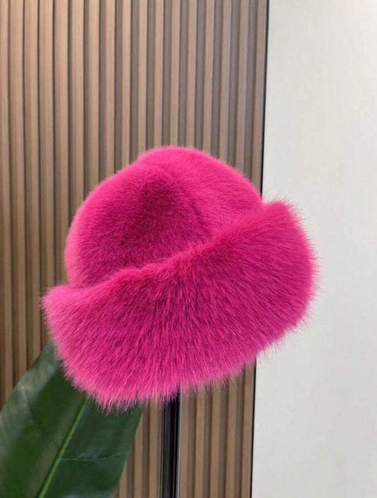 Hot Pink Furry Hat