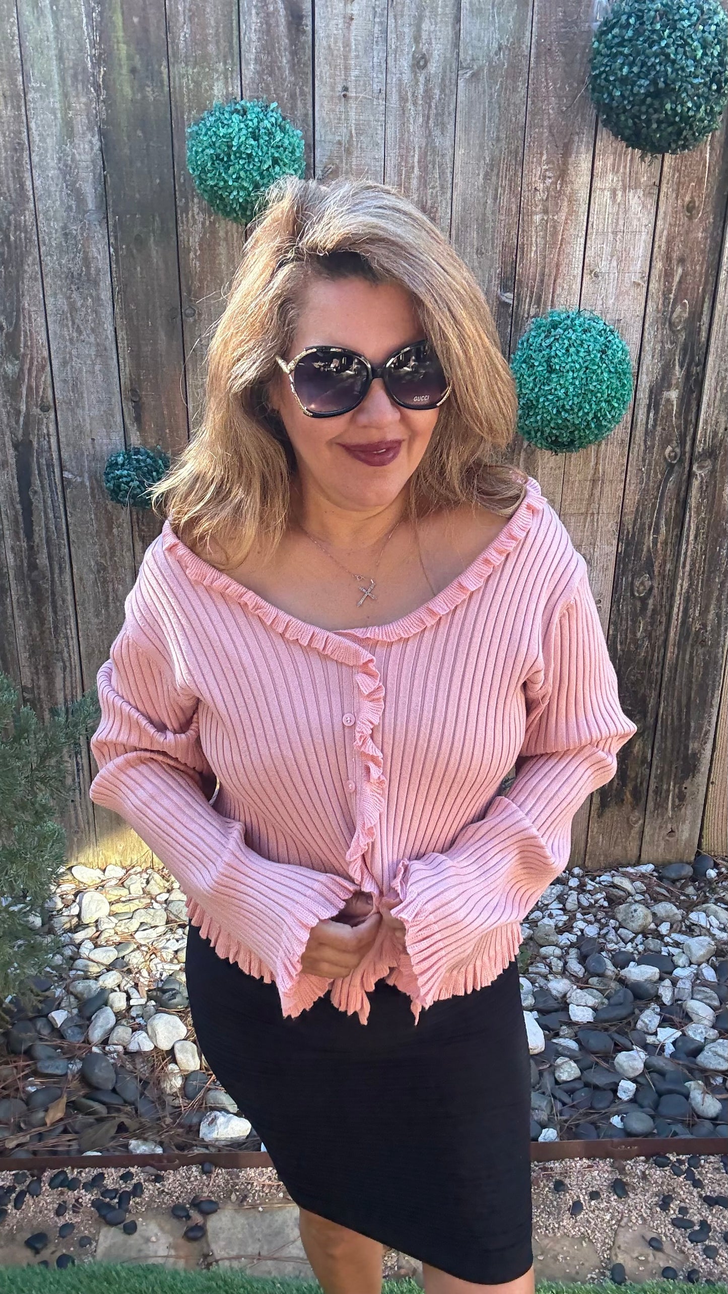 Rosemary Pink Sweater Top