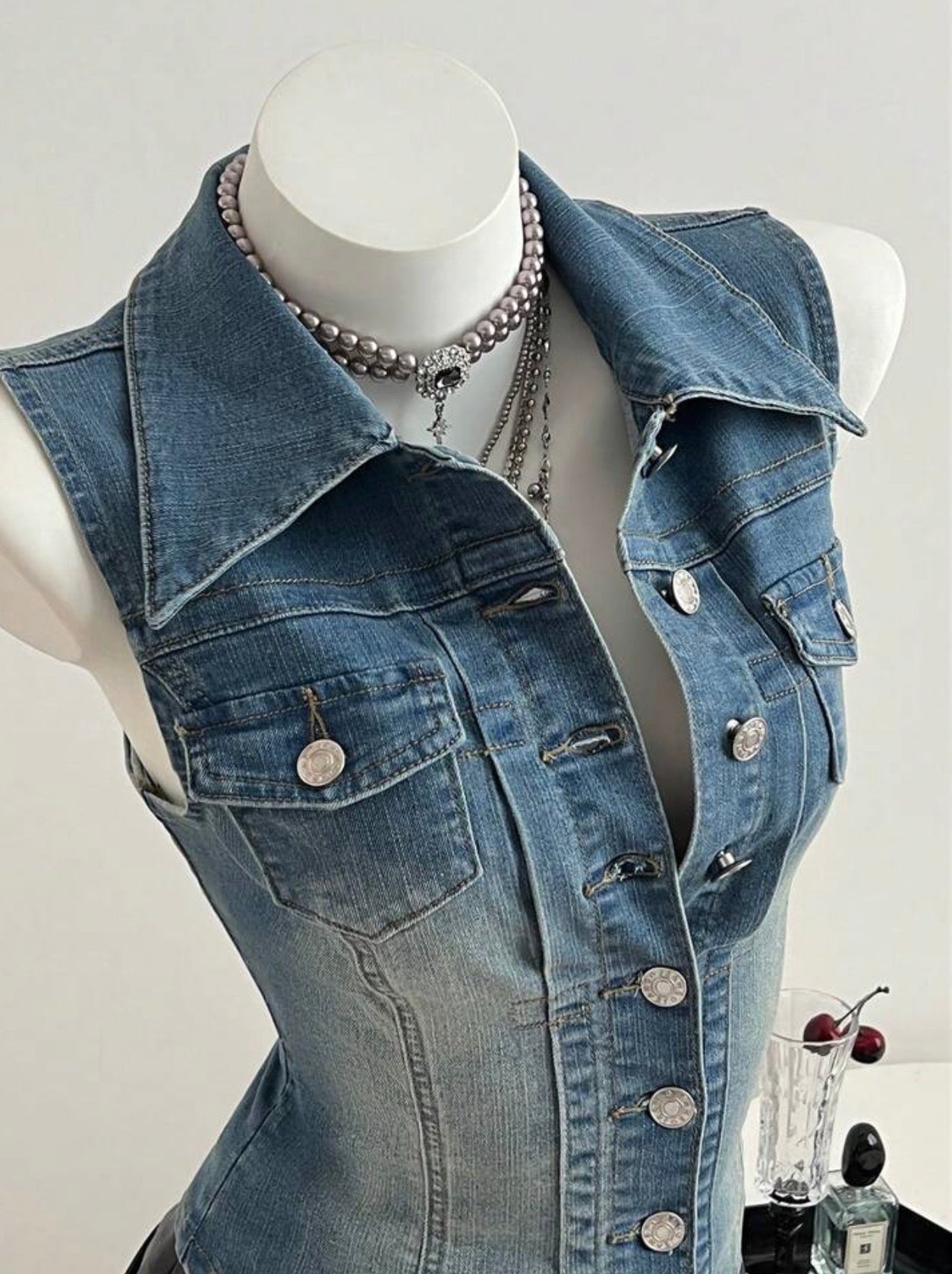 Marissa Denim Vest Top