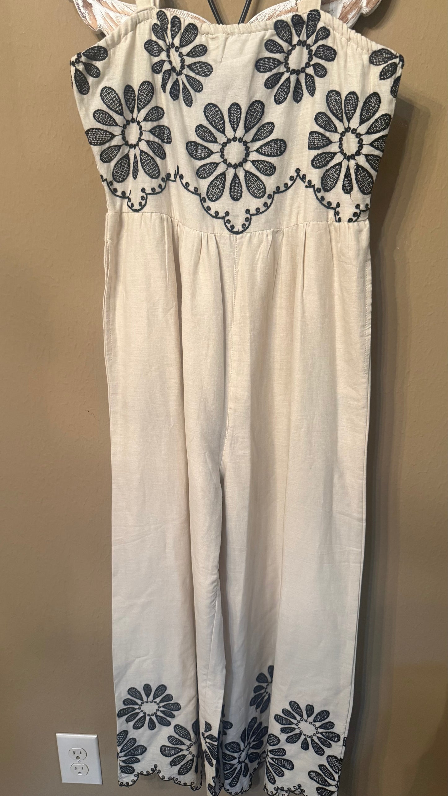 Emmy Embroidered Jumper with flowers on Top