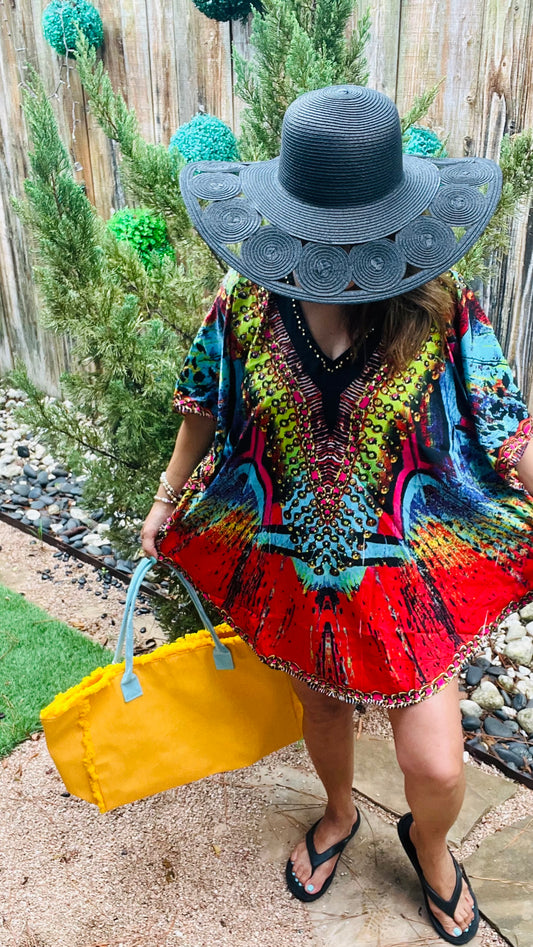 Black Maldives Summer Hat