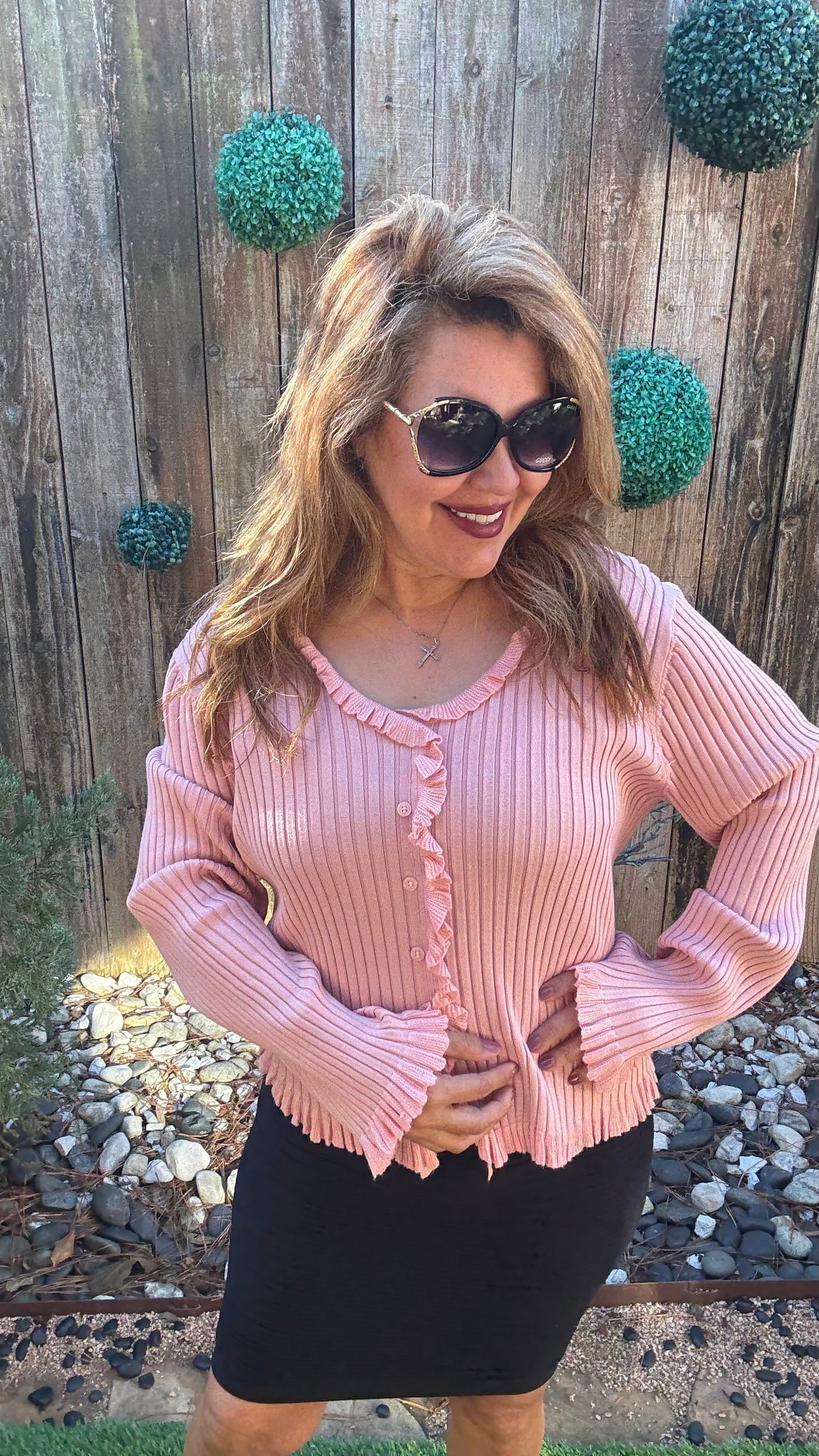 Rosemary Pink Sweater Top