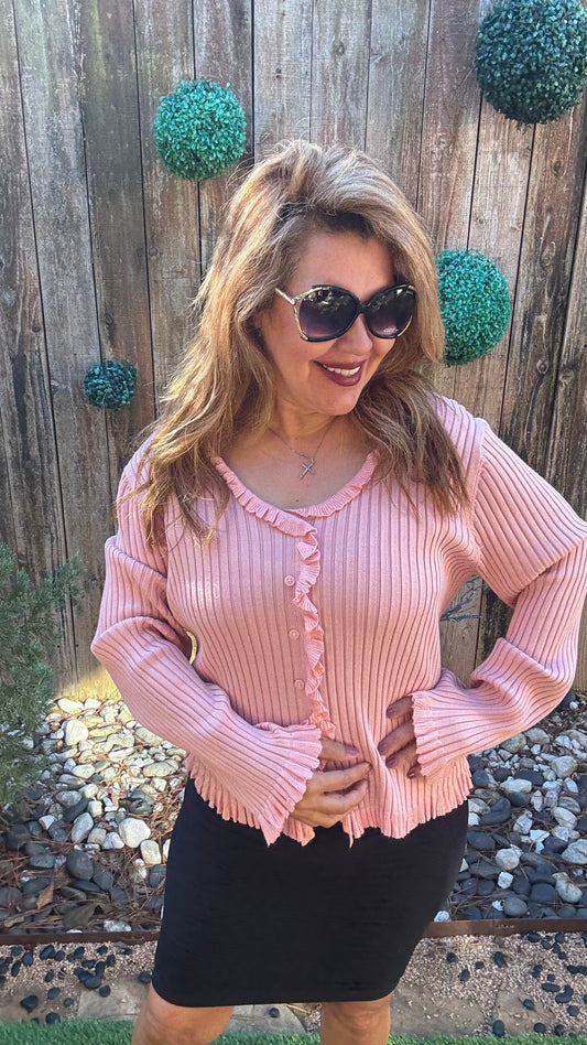 Rosemary Pink Sweater Top