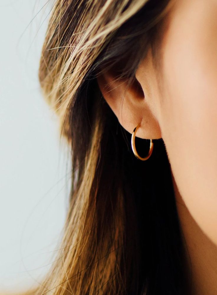 Monica Golden Hoop Earrings