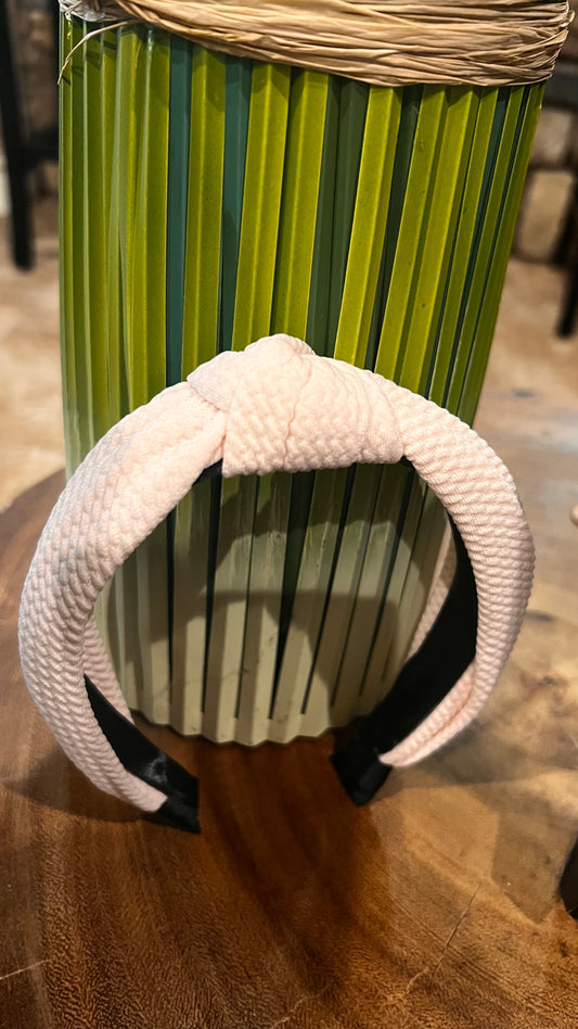 Very light Blush Knotted Headband