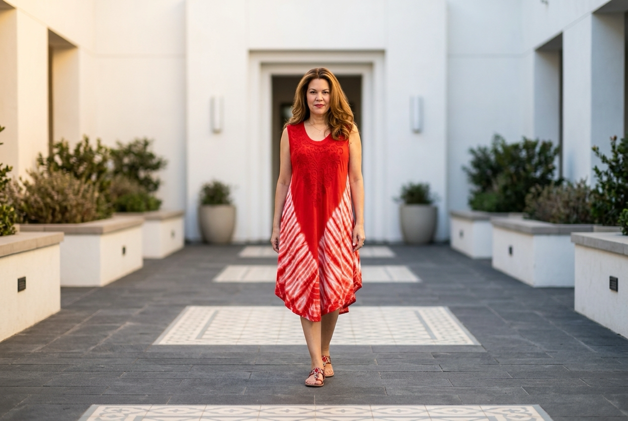 Bibi Red Beach Dress