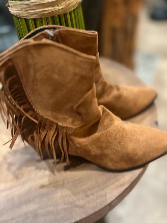 Fringe Brown Boots