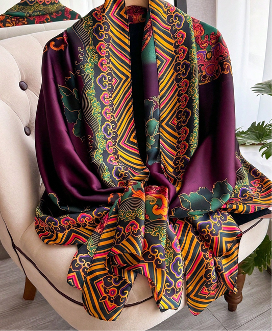 Dedra Royal Scarve Top