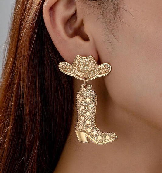 Hat & Boots Earrings