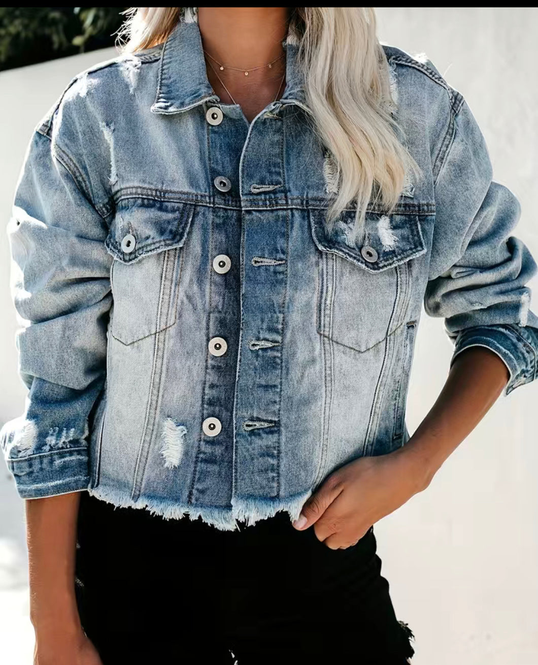 The Perfect Distressed Jacket
